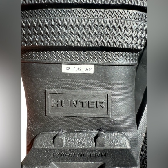 Hunter Original Tall Matte Rain Boots Black Women’s Size 10 / EU 42 - Picture 6 of 7